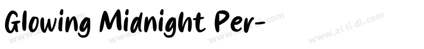 Glowing Midnight Per字体转换